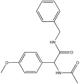 2-Acetylamino-2-(4-methoxyphenyl)-N-benzylacetamide