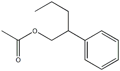 Acetic acid 2-phenylpentyl ester Struktur