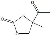 3-Acetyl-3-methyl-4-hydroxybutyric acid lactone 结构式