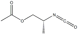 (-)-Acetic acid (R)-2-isocyanatopropyl ester Structure