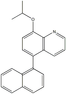 8-(Isopropyloxy)-5-(1-naphtyl)quinoline Struktur