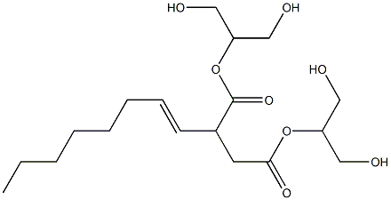 2-(1-Octenyl)succinic acid bis[2-hydroxy-1-(hydroxymethyl)ethyl] ester Structure