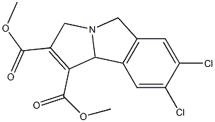 3,9b-Dihydro-7,8-dichloro-5H-pyrrolo[2,1-a]isoindole-1,2-dicarboxylic acid dimethyl ester Structure