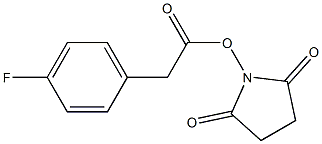 4-フルオロベンゼン酢酸スクシンイミジル 化学構造式