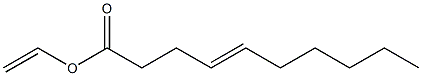 4-Decenoic acid ethenyl ester Structure