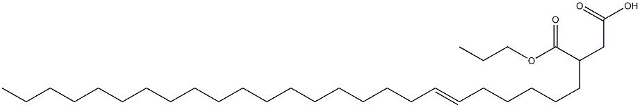 3-(6-ペンタコセニル)こはく酸1-水素4-プロピル 化学構造式