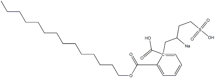 Phthalic acid 1-tetradecyl 2-(2-sodiosulfobutyl) ester Structure