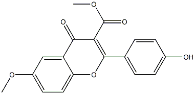 6-Methoxy-2-[4-hydroxyphenyl]-4-oxo-4H-1-benzopyran-3-carboxylic acid methyl ester