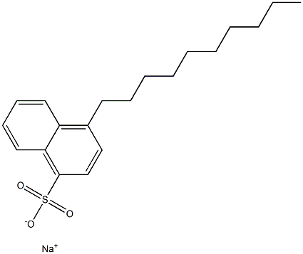 4-Decylnaphthalene-1-sulfonic acid sodium salt Struktur