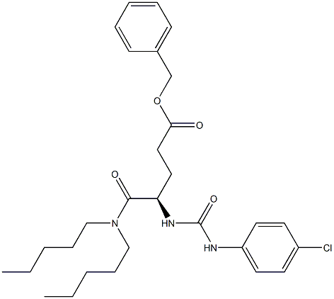 (R)-5-(Dipentylamino)-4-[((4-chloroanilino)carbonyl)amino]-5-oxopentanoic acid benzyl ester