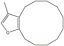 4,5,6,7,8,9,10,11,12,13-Decahydro-3-methylcyclododeca[b]furan
