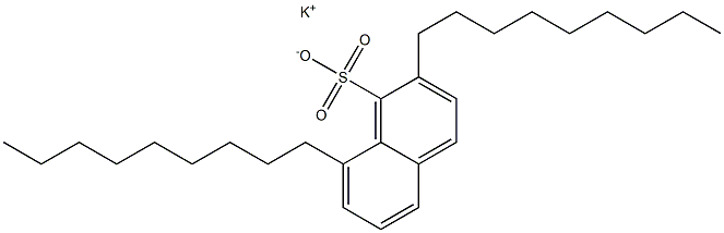 2,8-Dinonyl-1-naphthalenesulfonic acid potassium salt Structure