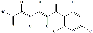 (2E,4E)-2-Hydroxy-3,4,5-trichloro-6-oxo-6-(2,4,6-trichlorophenyl)-2,4-hexadienoic acid