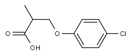 2-Methyl-3-(4-chlorophenoxy)propionic acid 结构式
