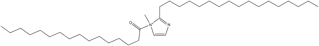 2-Heptadecyl-1-methyl-1-hexadecanoyl-1H-imidazol-1-ium Structure
