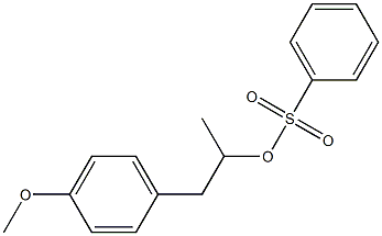 Benzenesulfonic acid 1-methyl-2-(4-methoxyphenyl)ethyl ester Structure