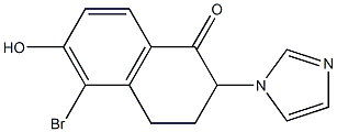 2-(1H-Imidazol-1-yl)-5-bromo-6-hydroxytetralin-1-one