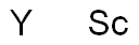 Scandium yttrium Struktur