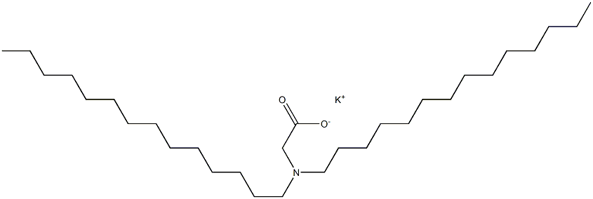 N,N-Ditetradecylglycine potassium salt,,结构式