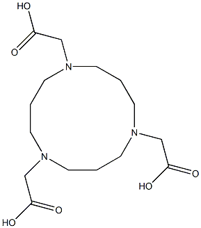 1,5,9-Triazacyclododecane-1,5,9-triacetic acid Struktur