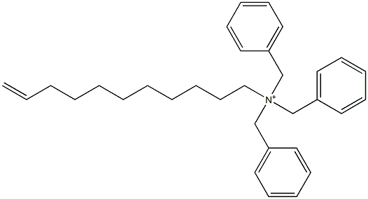 (10-Undecenyl)tribenzylaminium Structure