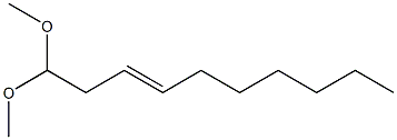 3-Decenal dimethyl acetal Struktur