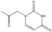 1-(2-オキソプロピル)ウラシル 化学構造式