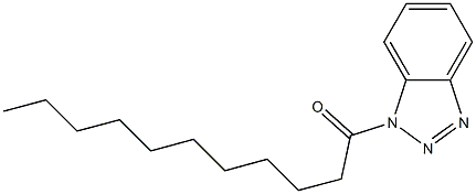 1-ウンデカノイル-1H-ベンゾトリアゾール 化学構造式