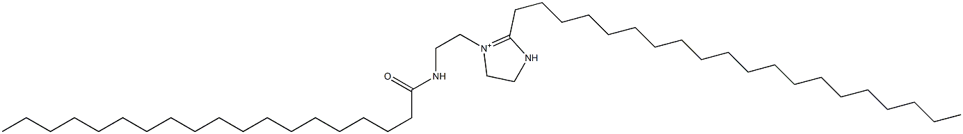 2-Icosyl-1-[2-(nonadecanoylamino)ethyl]-1-imidazoline-1-ium Structure