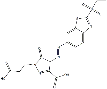 3-Carboxy-4-[[2-(ethylsulfonyl)benzothiazol-6-yl]azo]-4,5-dihydro-5-oxo-1H-pyrazole-1-propanoic acid