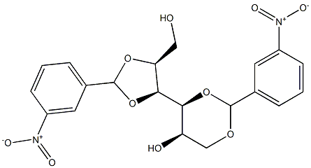 1-O,3-O:4-O,5-O-Bis(3-nitrobenzylidene)-L-glucitol 结构式