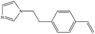 1-(4-ビニルフェネチル)-1H-イミダゾール 化学構造式