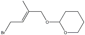 (E)-2-Methyl-4-bromo-1-[[(tetrahydro-2H-pyran)-2-yl]oxy]-2-butene Structure