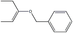 (E)-3-(ベンジルオキシ)-2-ペンテン 化学構造式