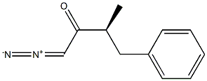 [S,(+)]-1-Diazo-3-methyl-4-phenyl-2-butanone Structure