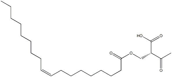 (Z)-9-Octadecenoic acid (S)-2-acetyloxy-3-hydroxypropyl ester Structure