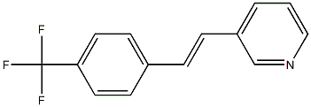 3-(4-(トリフルオロメチル)スチリル)ピリジン 化学構造式