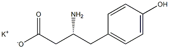 [R,(+)]-3-Amino-4-(p-hydroxyphenyl)butyric acid potassium salt Structure