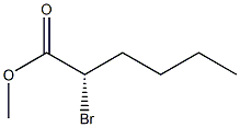 [S,(-)]-2-Bromohexanoic acid methyl ester 结构式