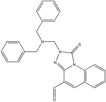 1,2-Dihydro-1-thioxo-2-[(dibenzylamino)methyl][1,2,4]triazolo[4,3-a]quinoline-4-carbaldehyde Structure