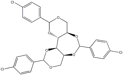 1-O,3-O:2-O,5-O:4-O,6-O-Tris(4-chlorobenzylidene)-D-glucitol