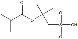 2-(メタクリロイルオキシ)-2-メチル-1-プロパンスルホン酸 化学構造式