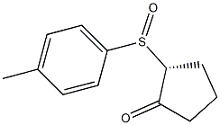 (2R)-2-[(4-Methylphenyl)sulfinyl]cyclopentan-1-one Structure
