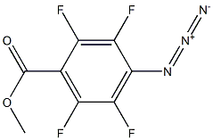 4-アジド-2,3,5,6-テトラフルオロ安息香酸メチル 化学構造式