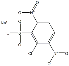 6-クロロ-2,5-ジニトロベンゼンスルホン酸ナトリウム 化学構造式