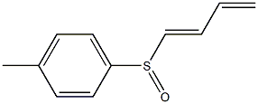 p-トリル[(1E)-1,3-ブタジエニル]スルホキシド 化学構造式