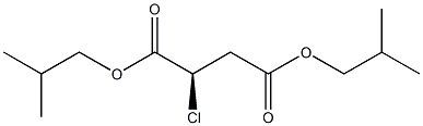 [R,(+)]-Chlorosuccinic acid di(2-methylpropyl) ester Structure