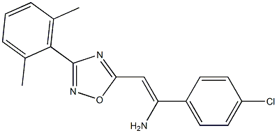 5-[(Z)-2-Amino-2-(4-chlorophenyl)ethenyl]-3-(2,6-dimethylphenyl)-1,2,4-oxadiazole