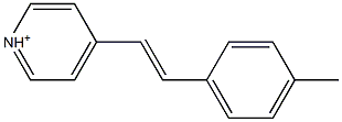 4-[(E)-2-(4-Methylphenyl)ethenyl]pyridinium Structure