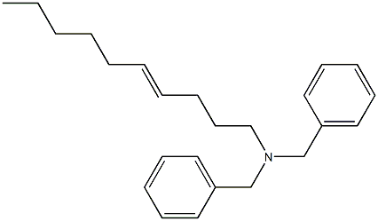 (4-Decenyl)dibenzylamine Struktur